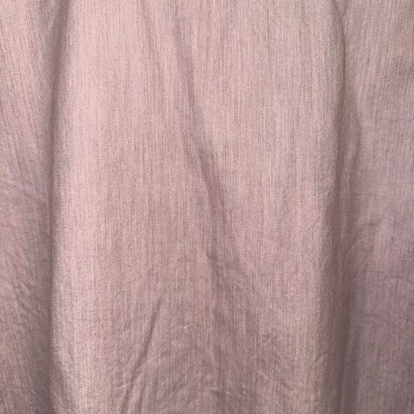 Frank & Eileen Size XL Eileen Mauve Pink Relaxed Button Front Collared Blouse - Picture 13 of 13